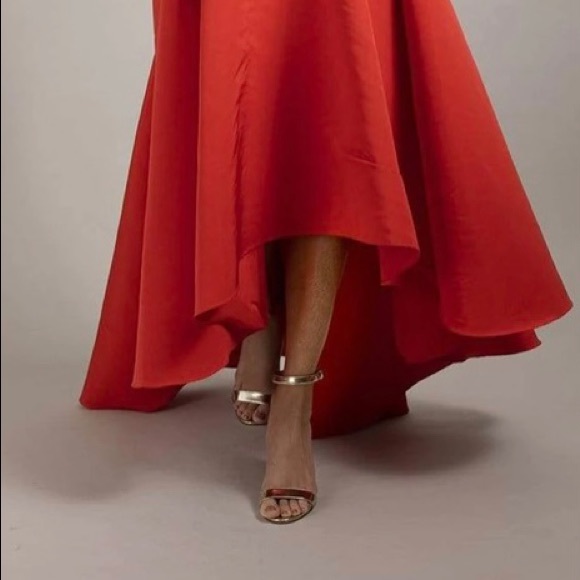 Marchesa Notte High Low Gown Peacock sz 2 NWT - Picture 3 of 11